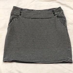 Striped mini skirt